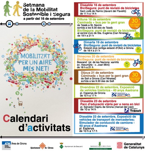 Actividades de la Semana de la Movilidad Sostenible y Segura 2017